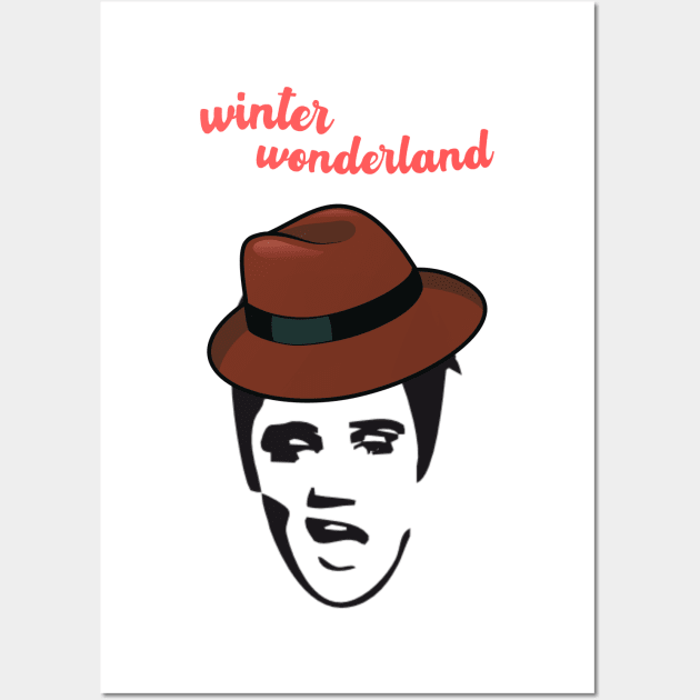 winter wonderland Elvis Wall Art by Love My..